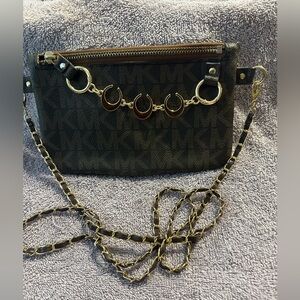 Michael Kors Brown belt bag pre loved